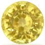 Round Beryllium yellow sapphire stone loose 