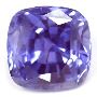 Cushion cut purple sapphire gems for sale 