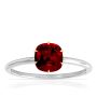 AAAA 14K White Gold ruby solitaire ring for sale 