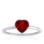 Natural Ruby Heart shape rings 