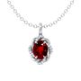 0.09 carats Untreated Ruby Flower Pendant 