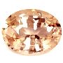 Oval shape natural peach sapphire for sale 