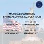 Maxwell’s Clothiers is in USA for Spring/Summer Tour 2023