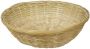 Floralcraft 12" Round Bamboo Bread Basket (Pack of 8 Baskets