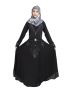 Buy a Beautiful Self Design Black Lycra Belt Abaya