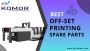 Guide parts for Komori offset printing machine