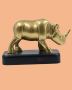 Brass Rhinoceros statue in Jaipur