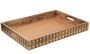 MDF Light Brown Antique tray 18x12x2 inches