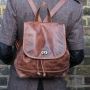 leather backpack women