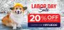 Enjoy Labor Day With 20% OFF On Your Pet Products + Free Del