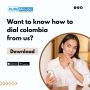 Dialing Colombia from USA