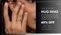 Limited Time Offer: Silver Hug Ring - 65% Off!