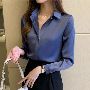2023 Satin Top Female Shirts and Blouse 47% OFF