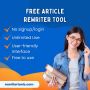 Free Article Rewriter Tool - Content Rewriting Tool