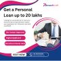 Get a Personal Loan up to 20 lakhs