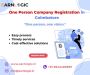 OPC Registration in Coimbatore |One Person Company online