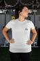 Bounce Back White Unisex Gym T-shirt