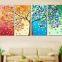 Four Seasons Flower Tree Wall Canvas