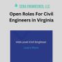 Open Roles for Civil Engineers in Virginia
