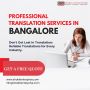 Professional Translation Services in Bangalore, India 