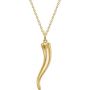 Buy The Best 14k Gold Italian Horn Necklace from ShineOrra