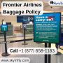 Frontier Baggage Policy +1 (877) 658-1183