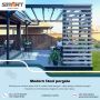 Modern Steel pergola - Smart Roofs and Fabs