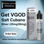 Get VGOD Salt Cubano Silver 30ML (25mg/50mg) online in India