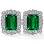 Dazzling 10.82 Carat Emerald Earrings