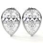 A Touch of Luxury: 0.61 Total Carat Weight Pear Cut Earrings