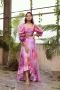 Pink Habutai Silk High-Low Skirt Set - Suruchi Parakh
