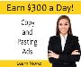 Earn up to $300 per day 