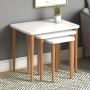 Letto Modern Nesting Coffee Table Set of 3 White