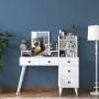 Home Canvas Makeup Dressing Table with 5 Drawers