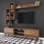 Tv Unit With Wall Shelf Tv Stand With Bookshelf Wall Mounted