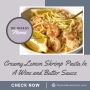 Creamy Lemon Shrimp Pasta in a Wine and Butter Sauce