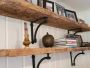 Rustic Reclaimed Wood Floating Shelves - Sustainable Home 