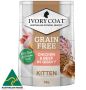 Buy Ivory Coat Grain Free Chicken & Beef In Gravy Kitten Wet