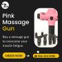 Buy Deep tisssue massage gun in pink colour