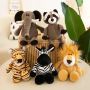 25cm Forest Animals Stuffed Plush Doll Toys Kids Giraffe Ele