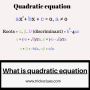 What is a quadratic equation?
