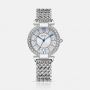 Explore Luxury CELESTIA Silver Dial Studded Silver Watch fro