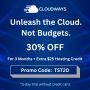 Cloudways 30% Off + $25 Extra Hosting Credits