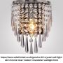 Modern Crystal Chandelier Wall Lights | WDW Limited