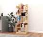 Buy Vespera Engineered Wood Ladder Bookshelf (Classic Oak)