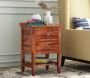 Buy Aaron Bedside Table (Honey Finish) at 48% OFF Online