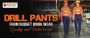 DRILL PANTS FROM BUDGET WORK WEAR - QUALITY AND VALUE IN ONE