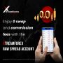 Enjoy 0 Swap and Commission fees with the Xtreamforex Raw Sp