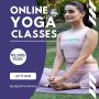Engage in online yoga sessions to embark on a transformative