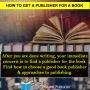 How to get a publisher for a book | How to find book publish